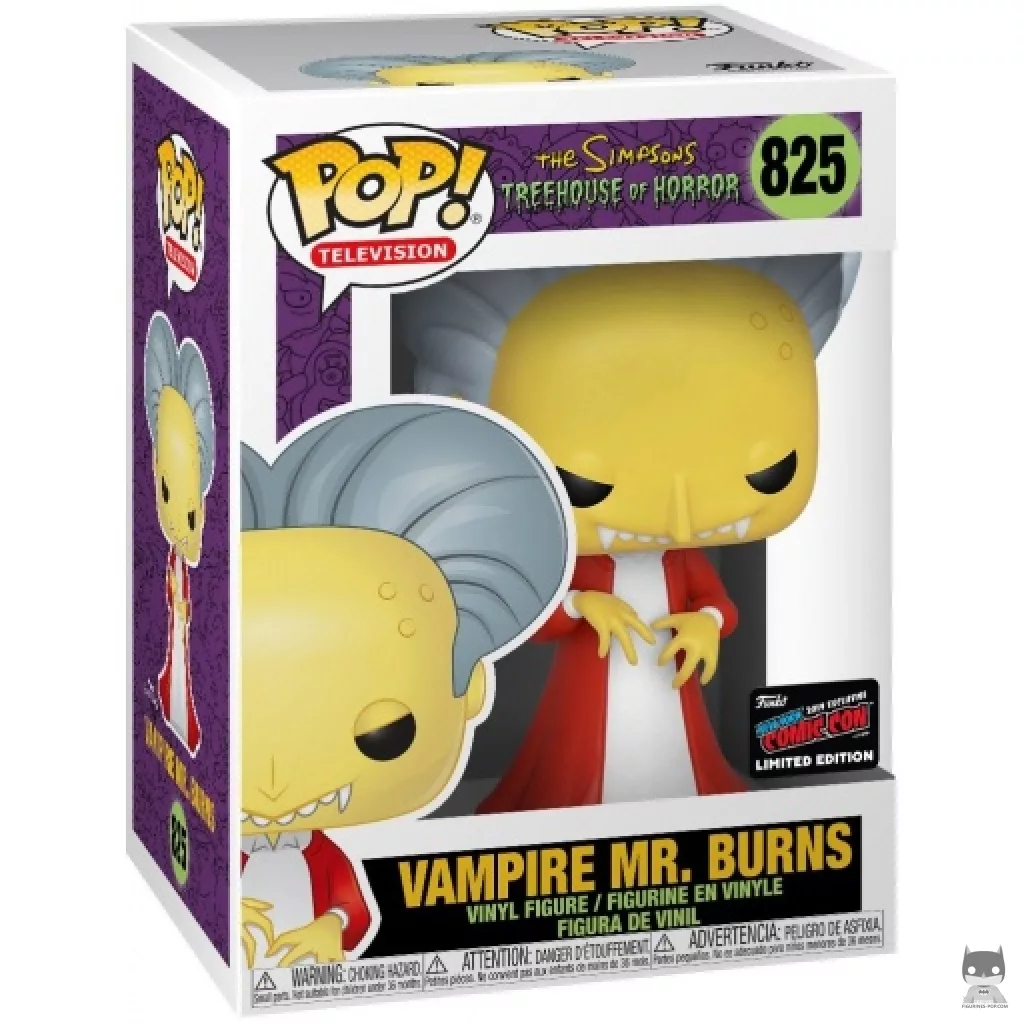 Figura Funko Pop! Sr. Burns vampiro en su caja