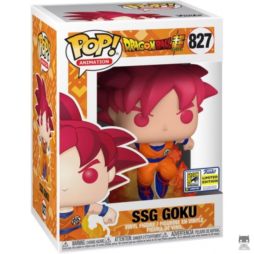 Figura Funko Pop! Goku SSG en su caja