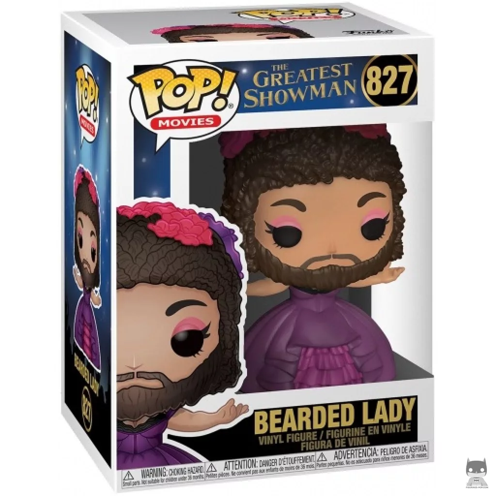 Figura Funko Pop! Mujer barbuda en su caja