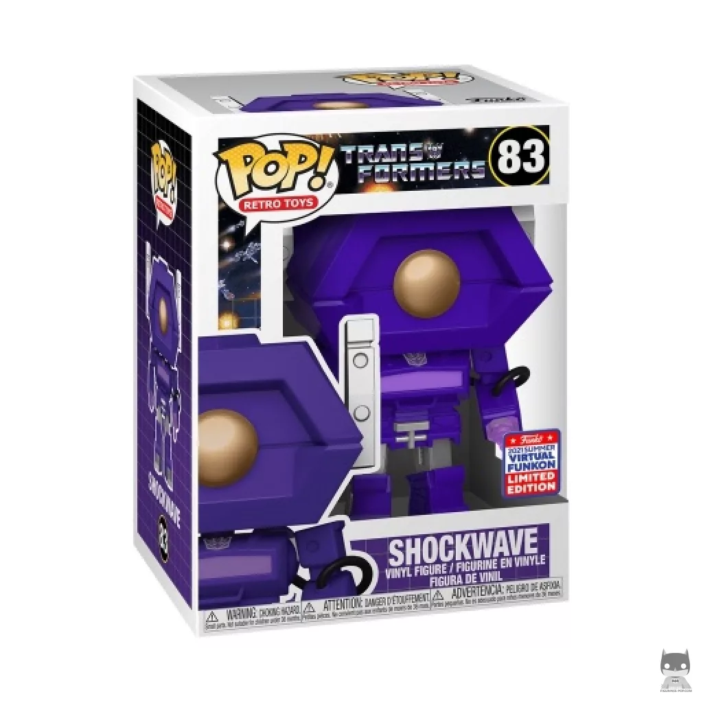 Figura Funko Pop! Shockwave en su caja