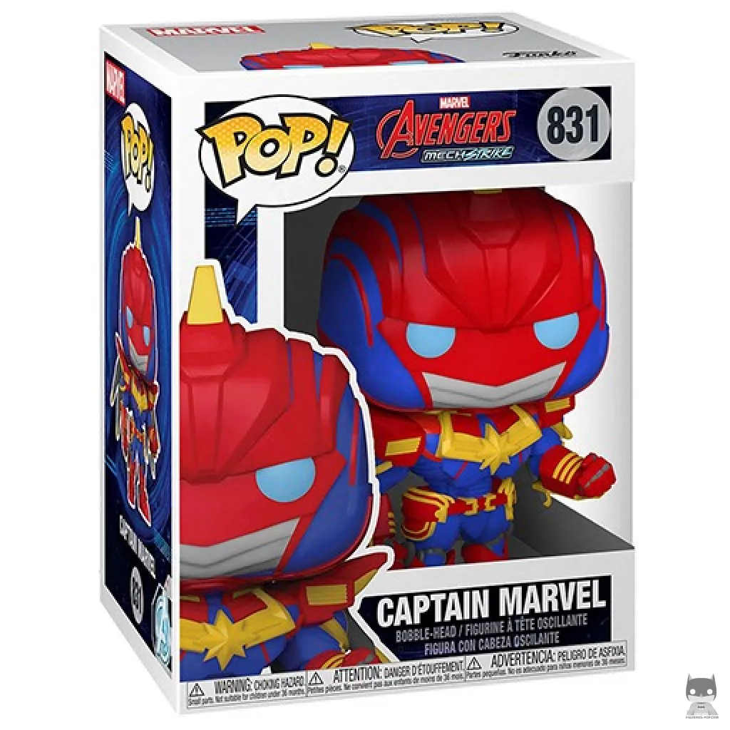 Figura Funko Pop! Capitana Marvel en su caja