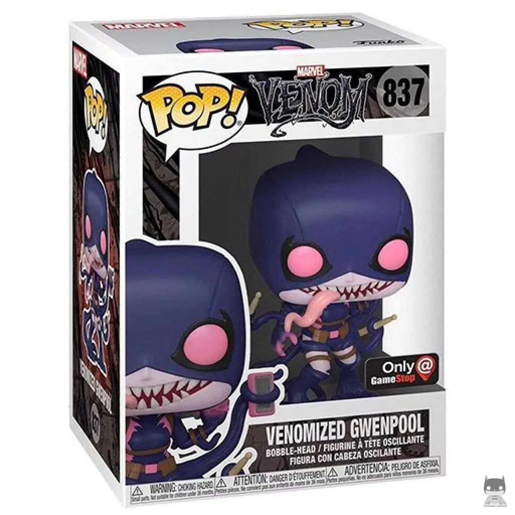 Figura Funko Pop! Gwenpool venomizada en su caja