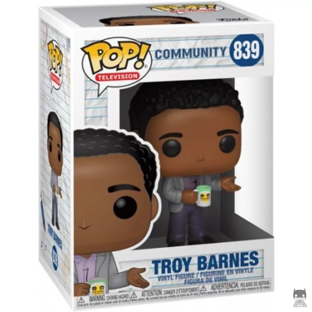Figura Funko Pop! Troy Barnes en su caja