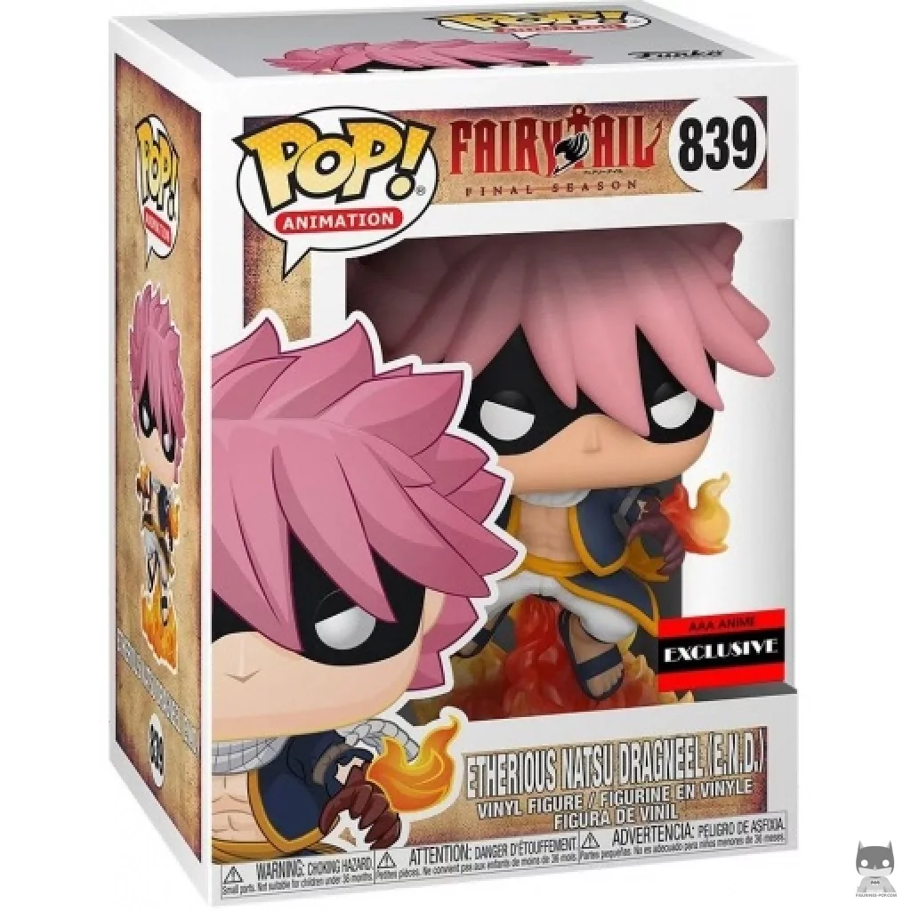 Figura Funko Pop! Natsu Dragneel Etherious (E.N.D.) en su caja