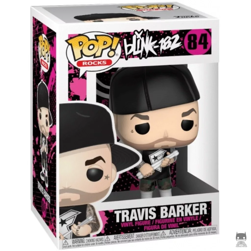 Figura Funko Pop! Travis Barker en su caja