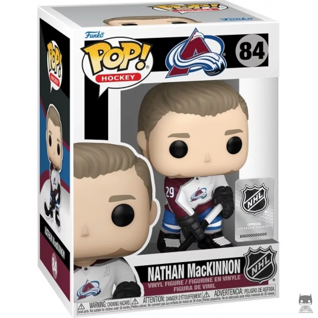 Figura Funko Pop! Nathan MacKinnon en su caja