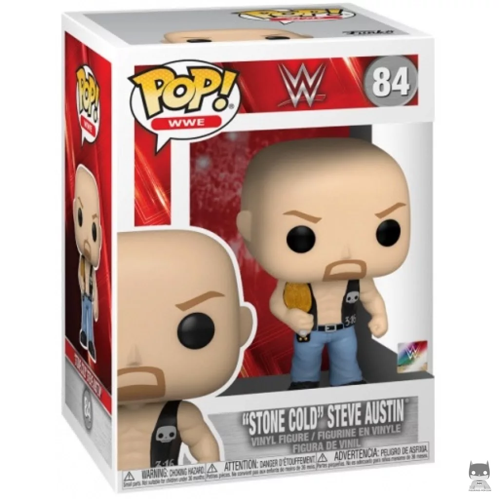 Figura Funko Pop! "Stone Cold" Steve Austin en su caja