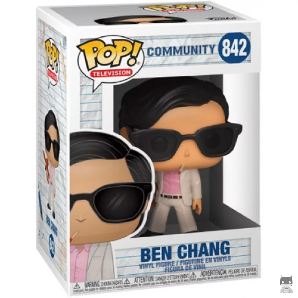 Figura Funko Pop! Ben Chang en su caja