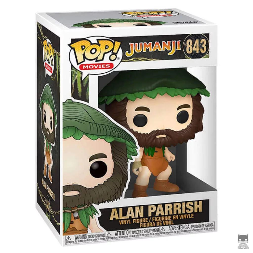 Figura Funko Pop! Alan Parrish en su caja