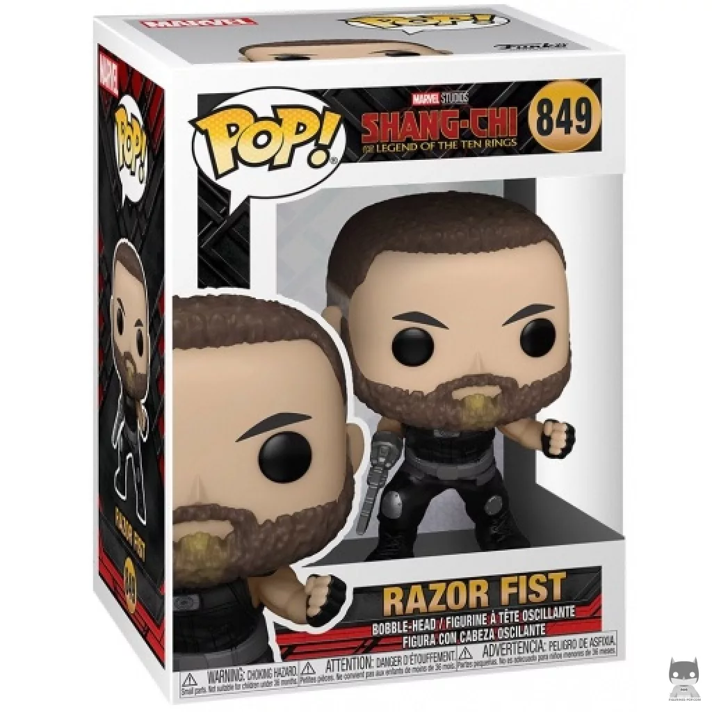 Figura Funko Pop! Razor Fist en su caja
