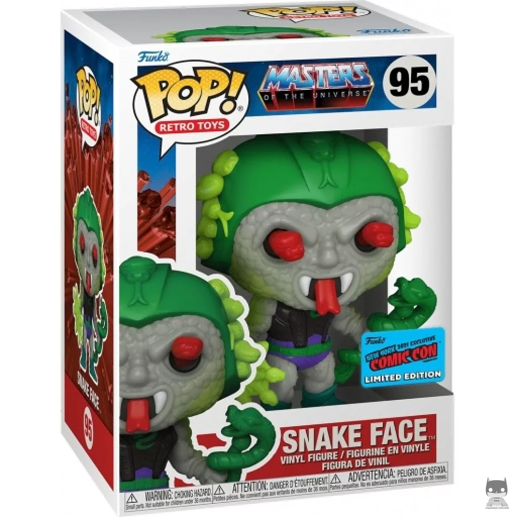 Figura Funko Pop! Cara de Serpiente en su caja