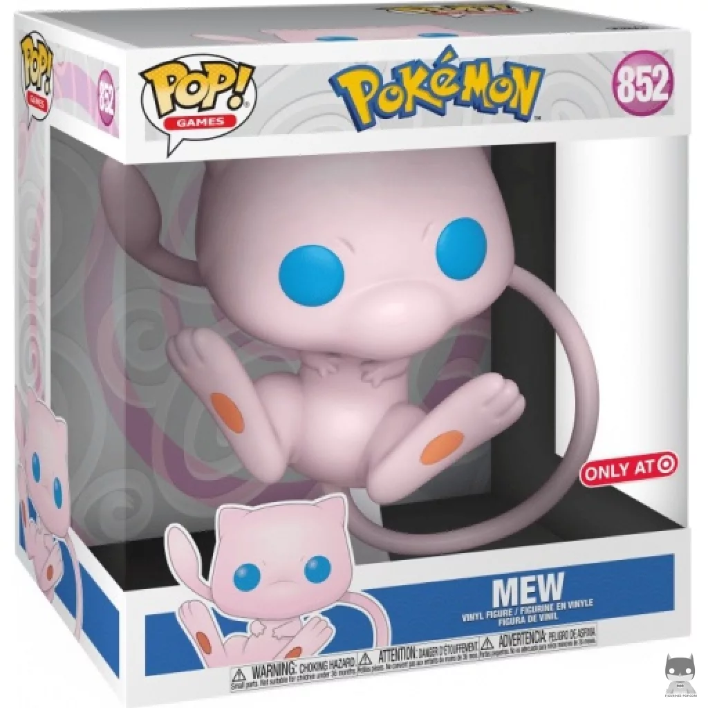 Figura Funko Pop! Mew (Supersized 10'') en su caja