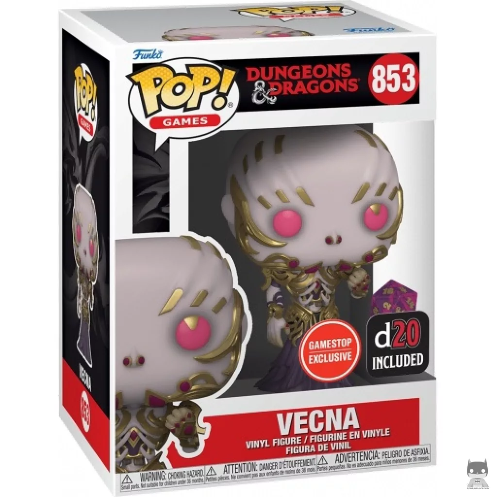 Figura Funko Pop! Vecna con D20 (Metalizado) en su caja