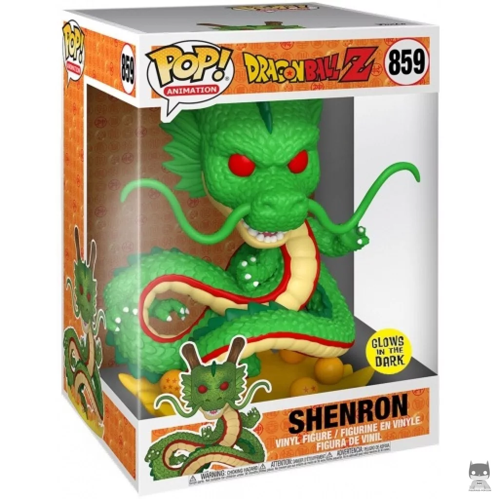 Figura Funko Pop! Dragón Shenron (Supersized & Brilla en la oscuridad) en su caja