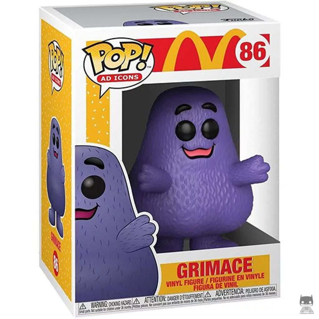 Figura Funko Pop! Grimace en su caja