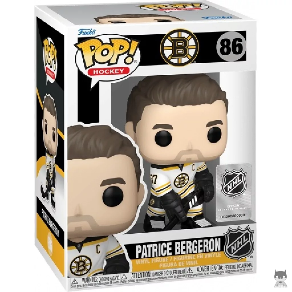 Figura Funko Pop! Patrice Bergeron en su caja