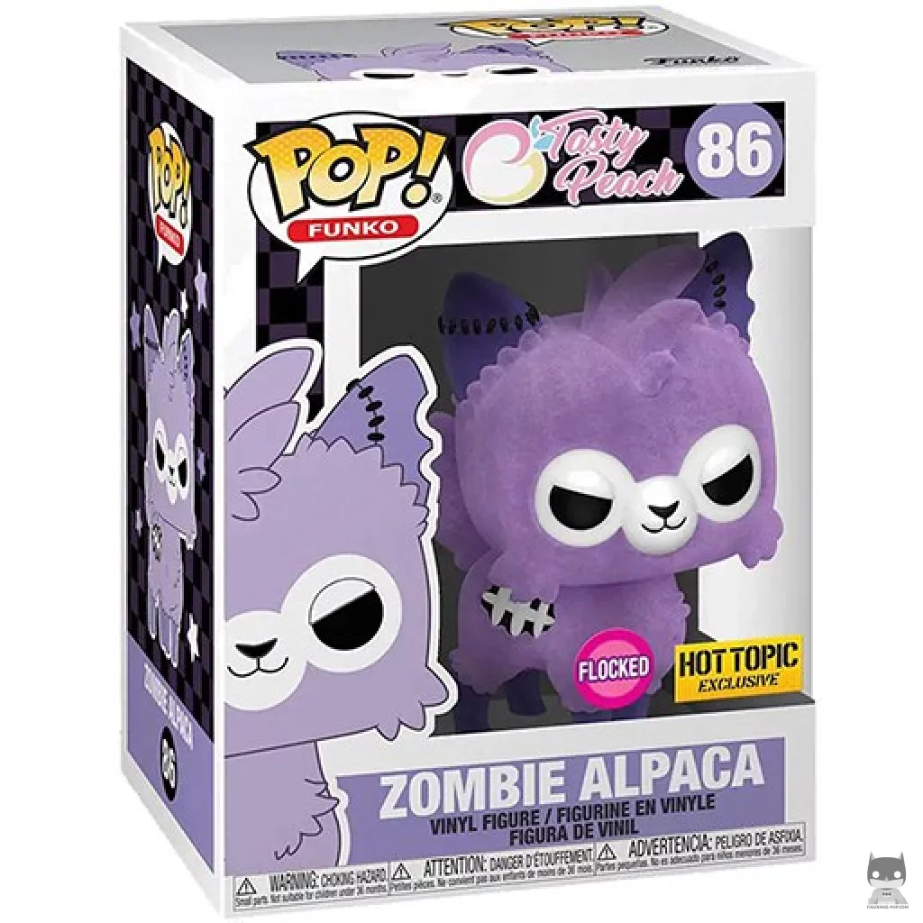 Figura Funko Pop! Zombie Alpaca (Flocado) en su caja
