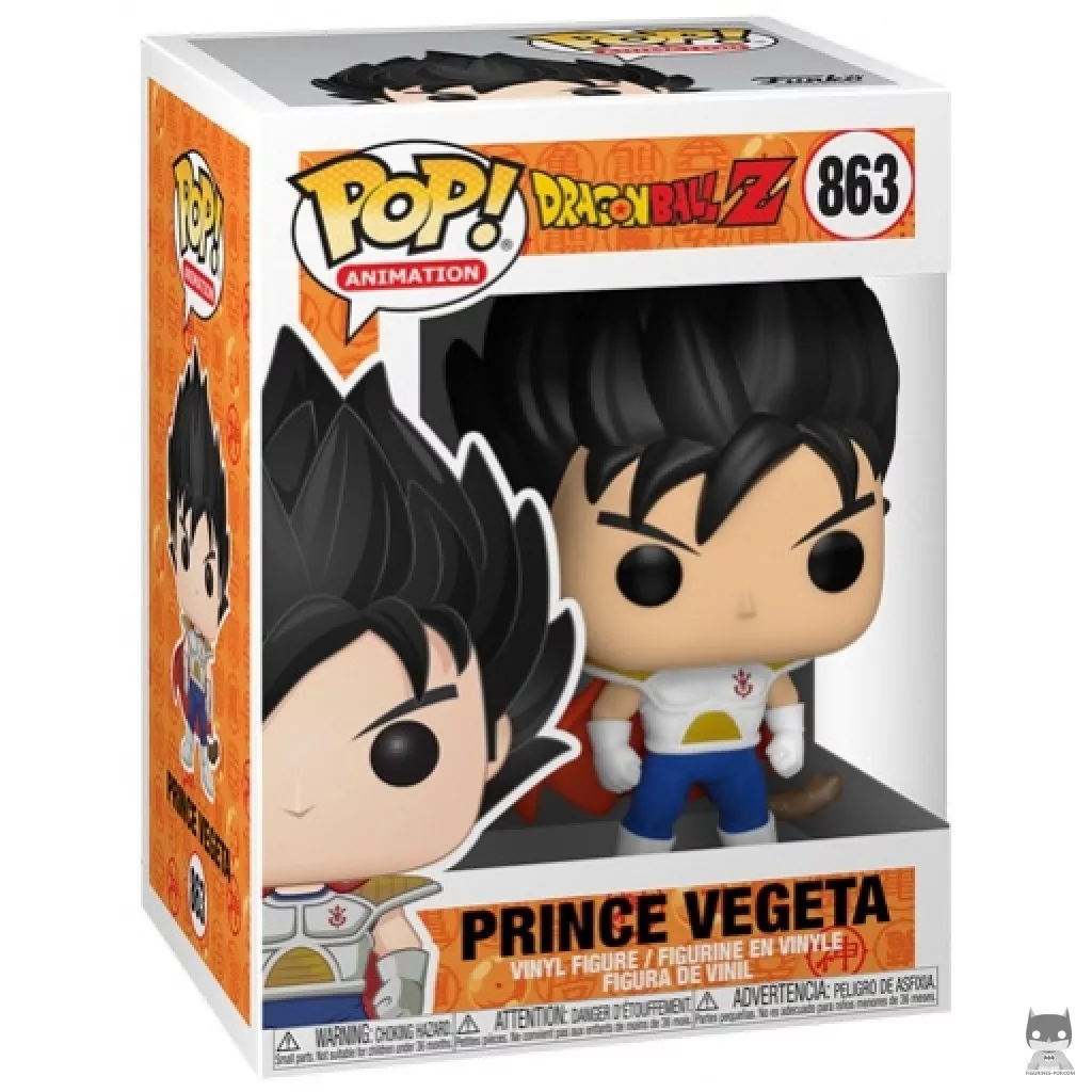 Figura Funko Pop! Príncipe Vegeta en su caja