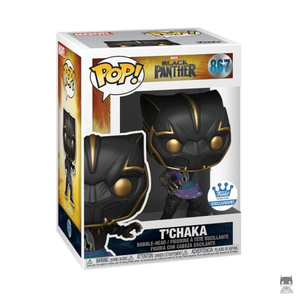 Figura Funko Pop! T'Chaka en su caja