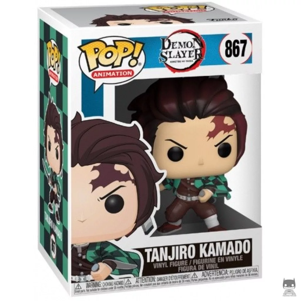 Figura Funko Pop! Tanjiro Kamado en su caja