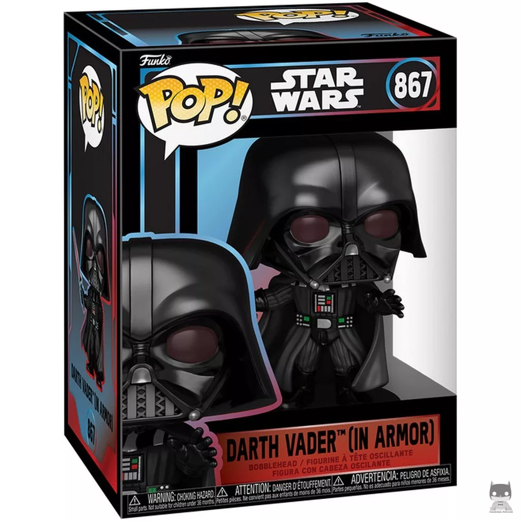 Figura Funko Pop! Darth Vader (Con armadura) en su caja