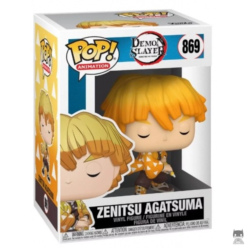 Figura Funko Pop! Zenitsu Agatsuma en su caja