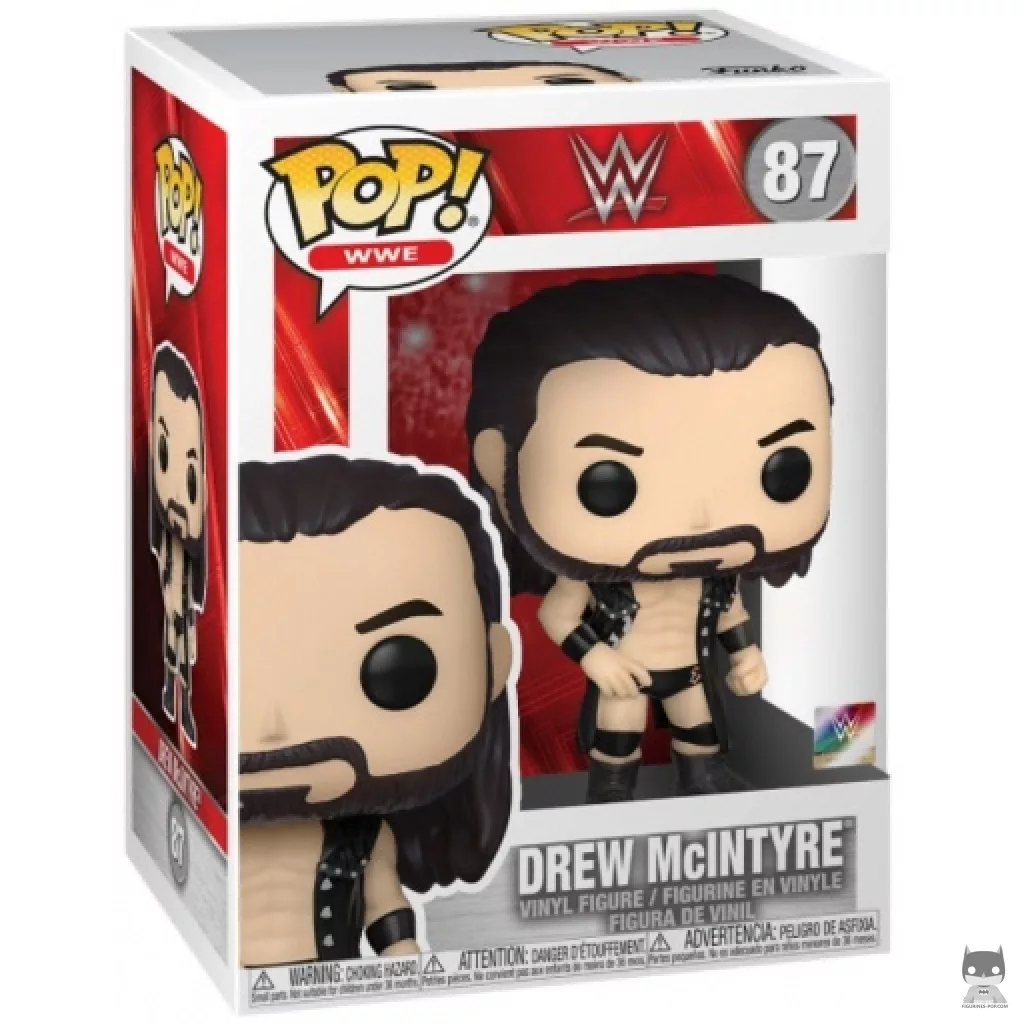 Figura Funko Pop! Drew McIntyre en su caja