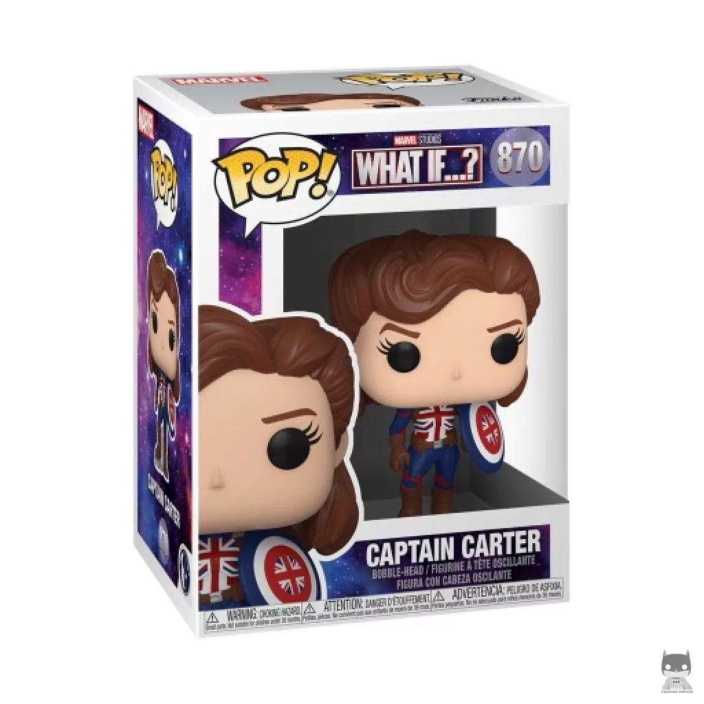 Figura Funko Pop! Capitana Carter en su caja