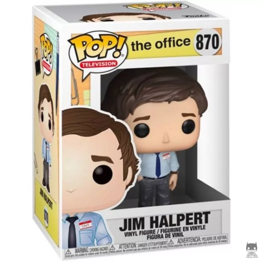 Figura Funko Pop! Jim Halpert en su caja