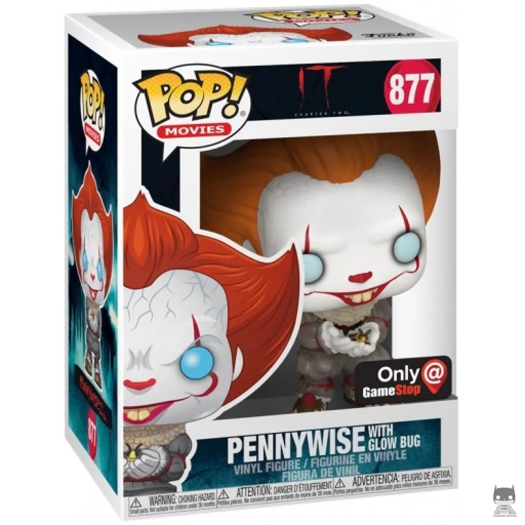 Figura Funko Pop! Pennywise con luciérnaga en su caja