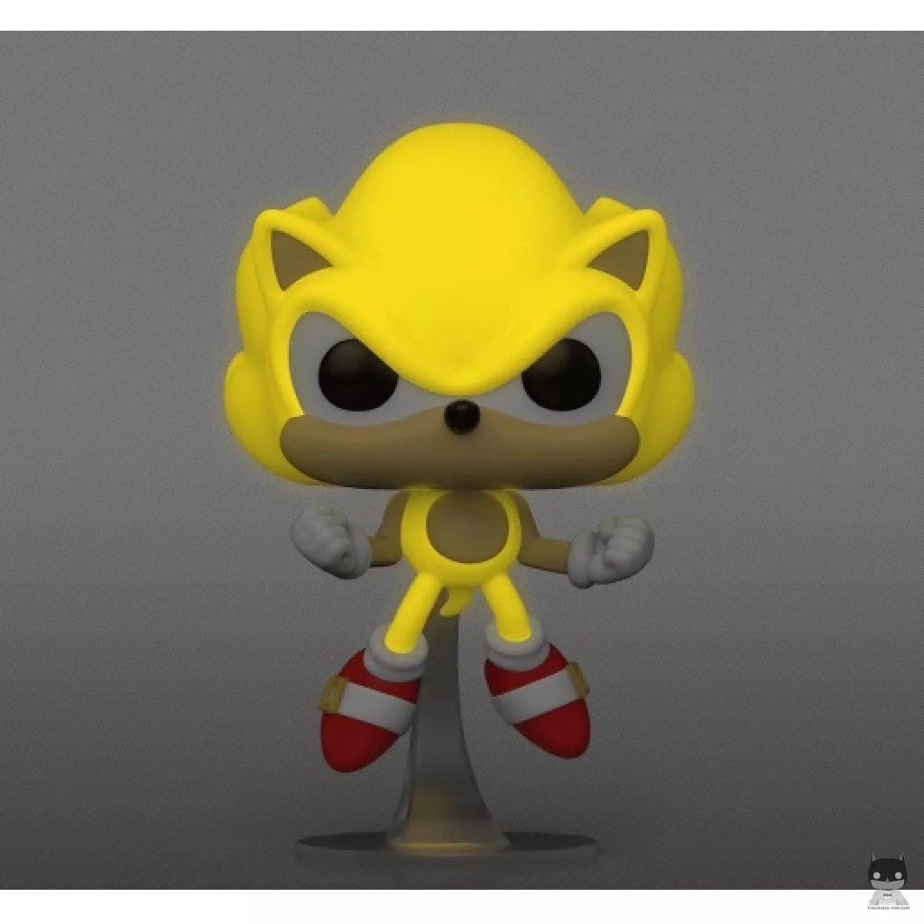 Figura Funko Pop! Super Sonic primera aparición (Brilla en la oscuridad) (Sonic The Hedgehog)
