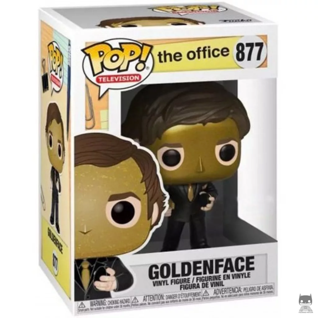Figura Funko Pop! Goldenface en su caja