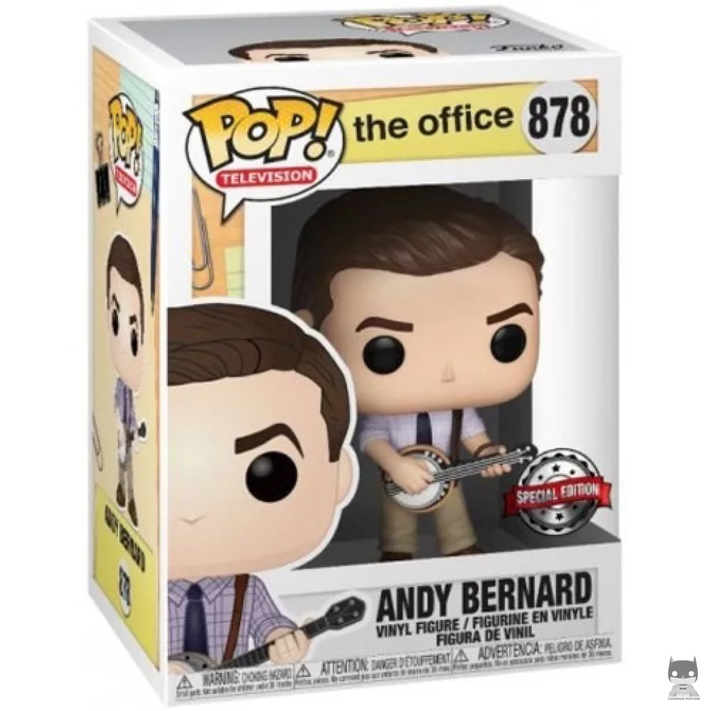 Figura Funko Pop! Andy Bernard en su caja
