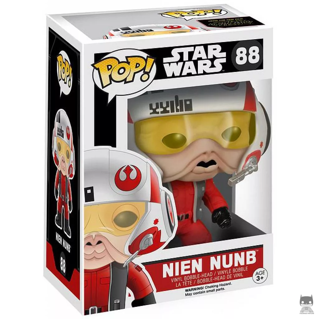 Figura Funko Pop! Nien Nunb piloto de Ala-X en su caja