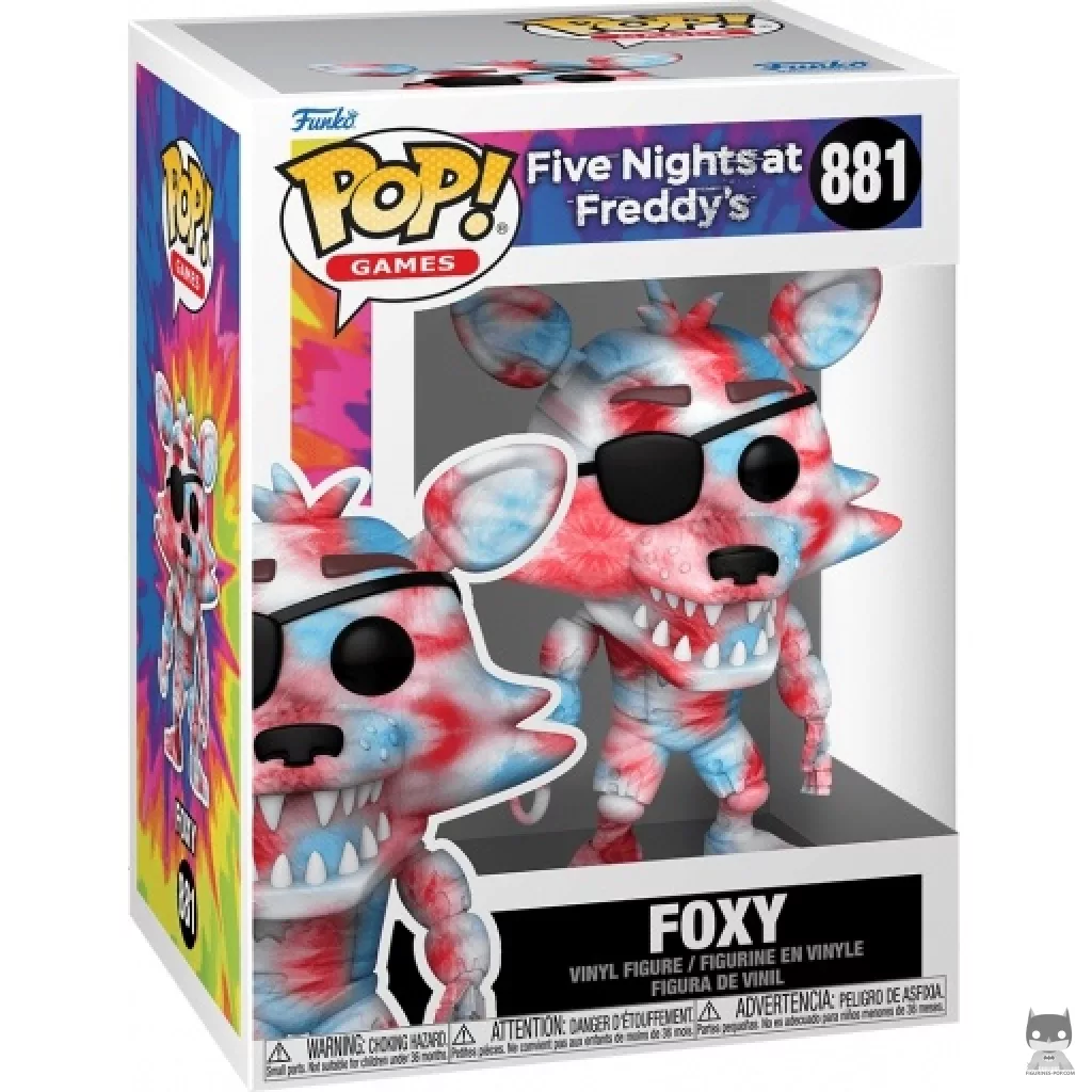Figura Funko Pop! Foxy (Tie & Dye) en su caja