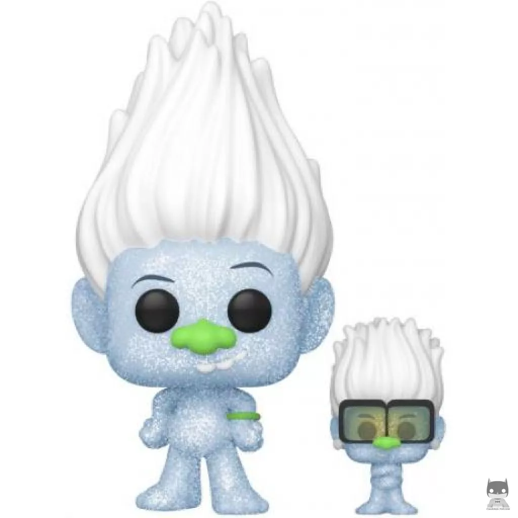 Figura Funko Pop! Guy Diamond con Tiny Diamond (Purpurina de diamante) (Trolls)