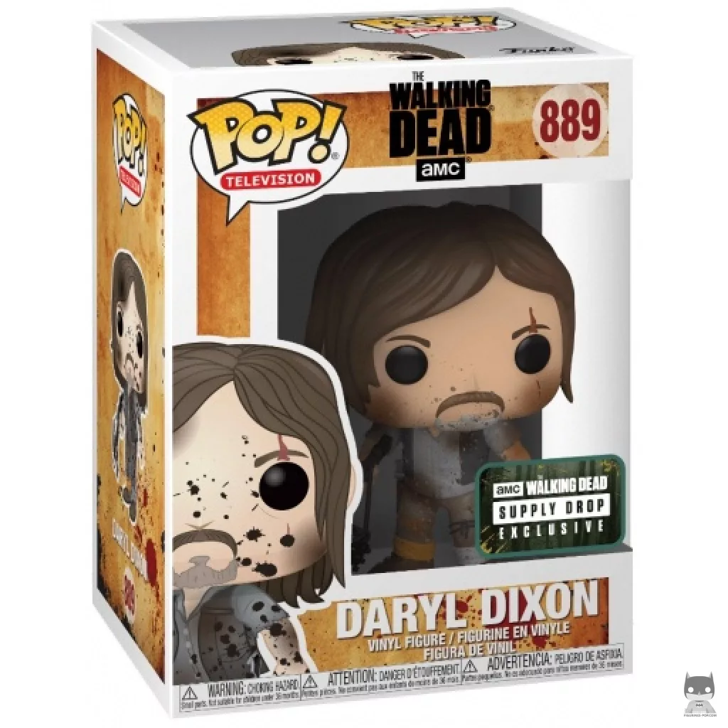 Figura Funko Pop! Daryl Dixon con barro en su caja