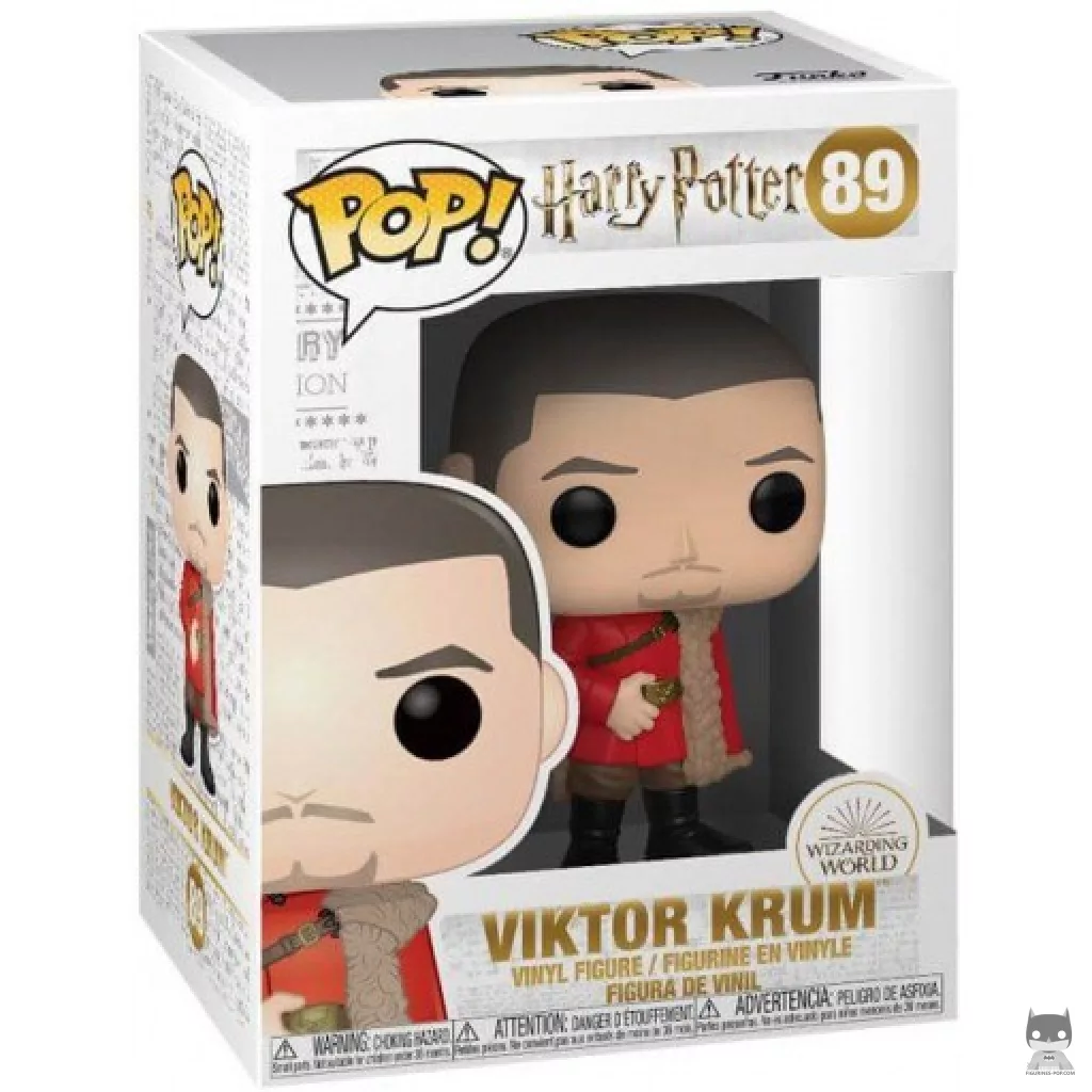 Figura Funko Pop! Viktor Krum en el Baile de Navidad en su caja