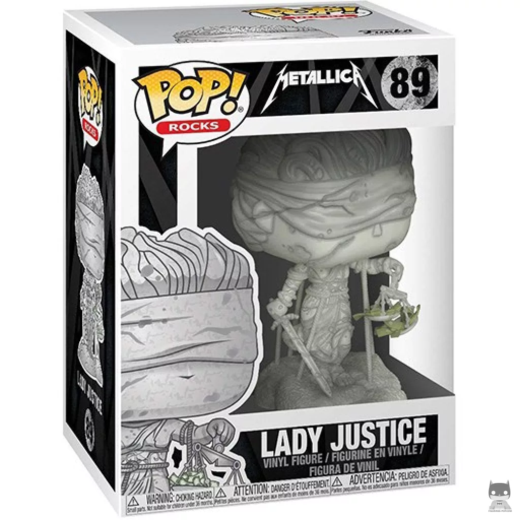 Figura Funko Pop! Dama de la Justicia en su caja