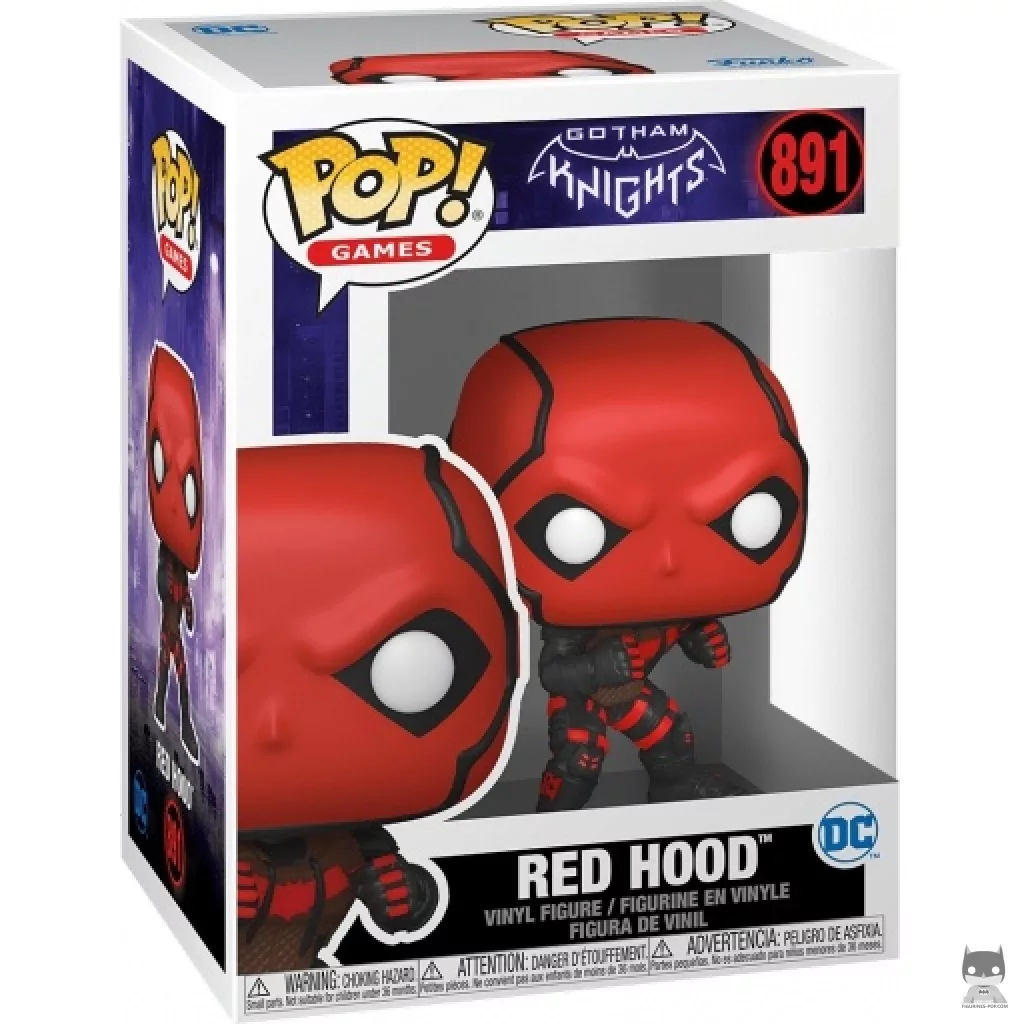 Figura Funko Pop! Red Hood en su caja