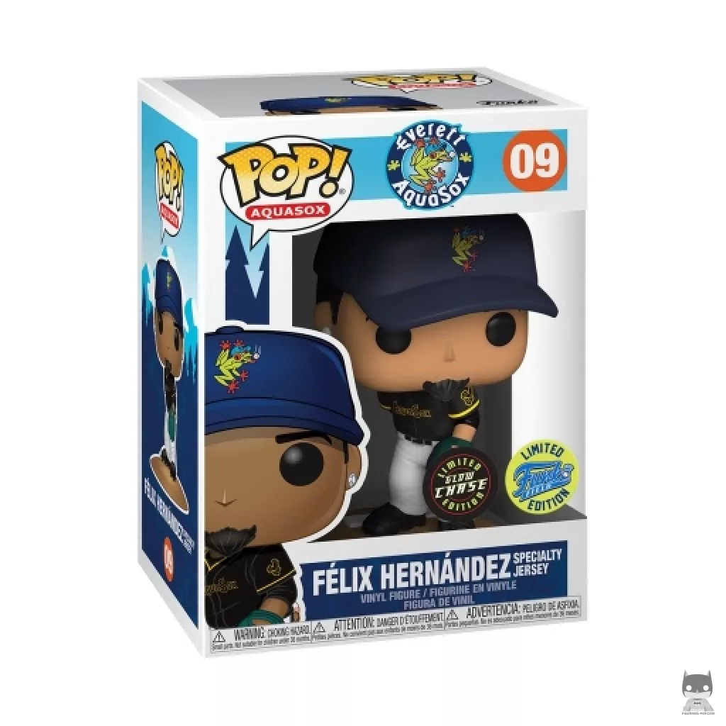 Figura Funko Pop! Felix Hernandez camiseta especial (Chase) en su caja
