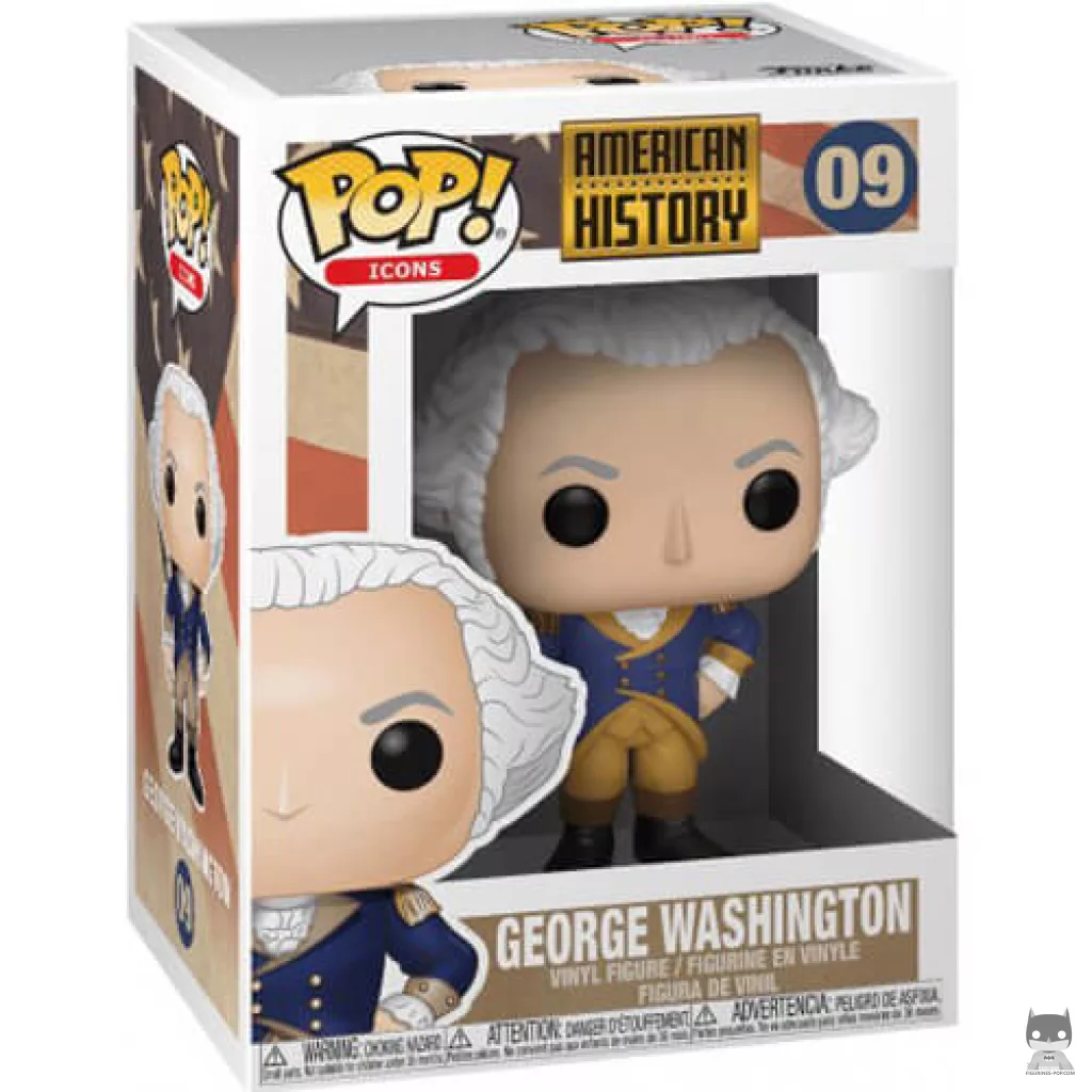 Figura Funko Pop! George Washington en su caja