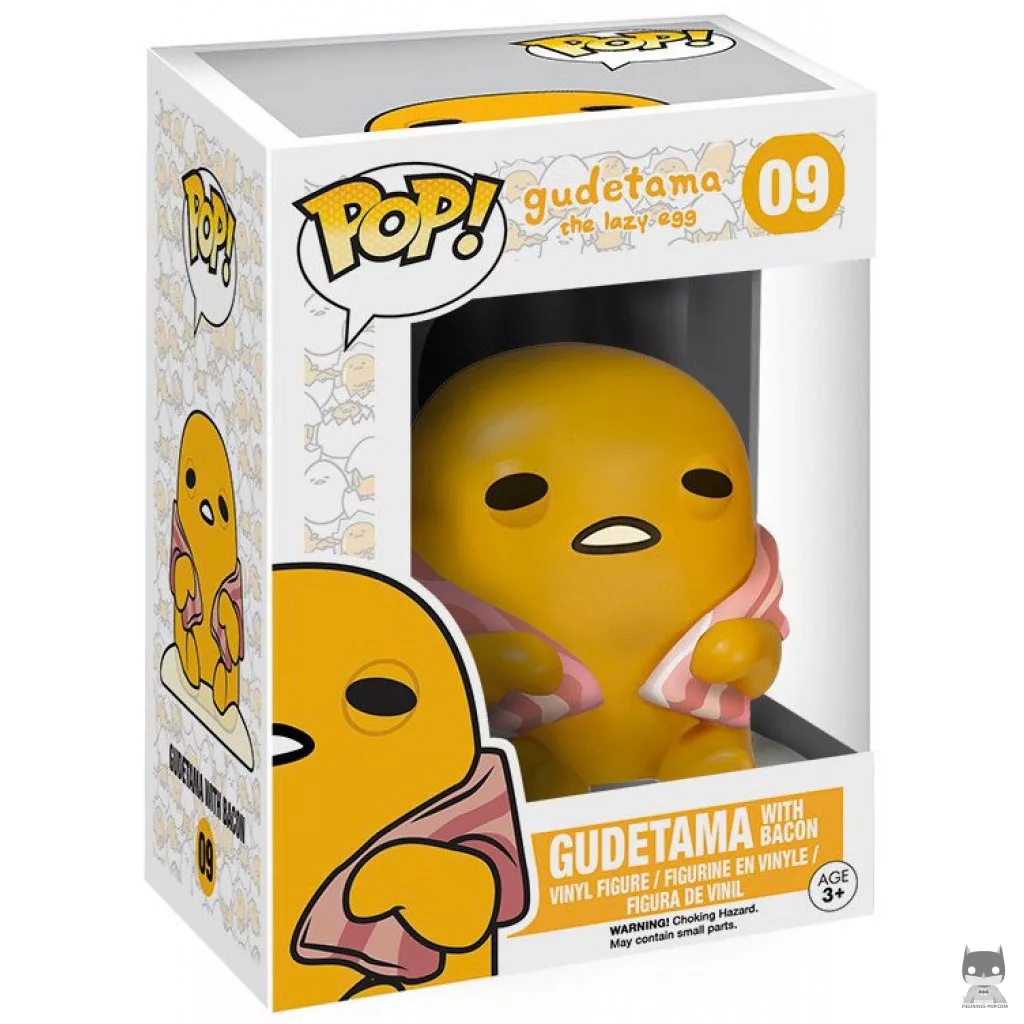 Figura Funko Pop! Gudetama con beicon en su caja