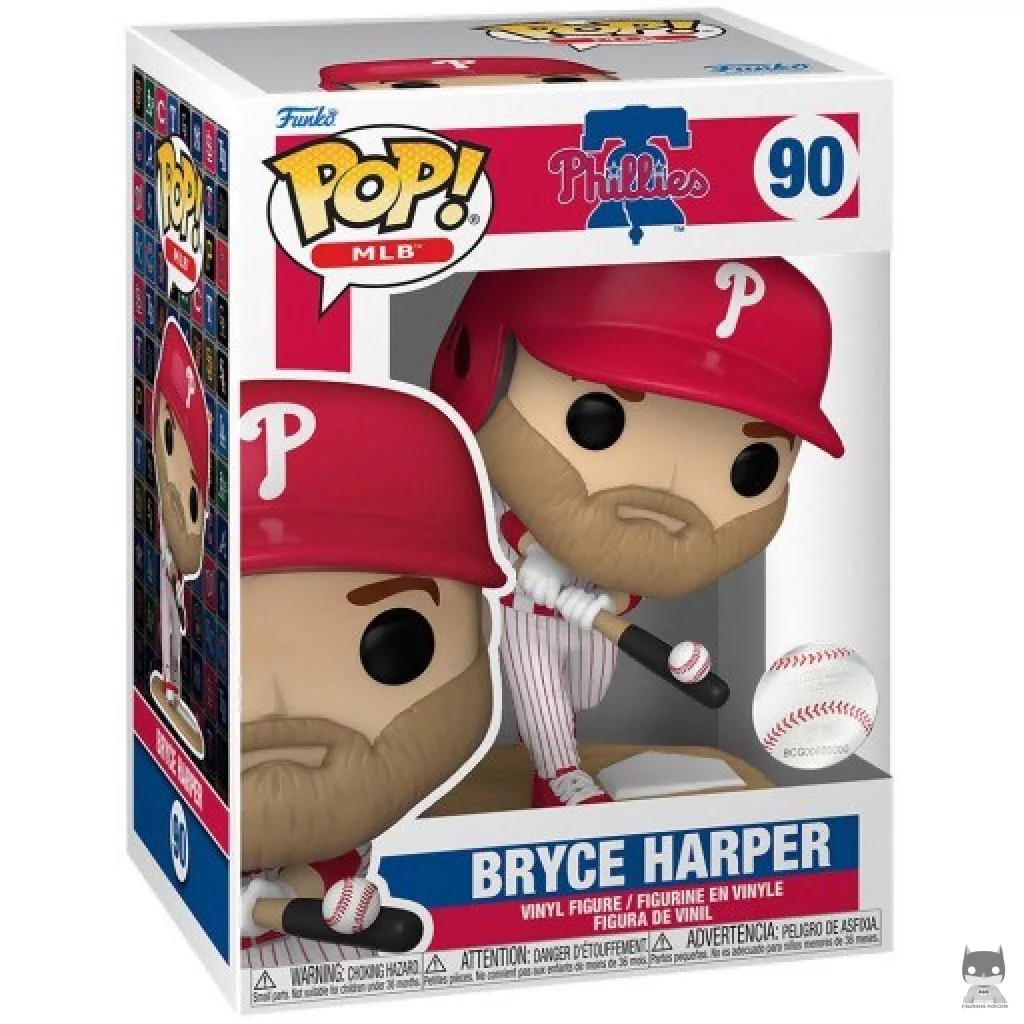 Figura Funko Pop! Bryce Harper en su caja