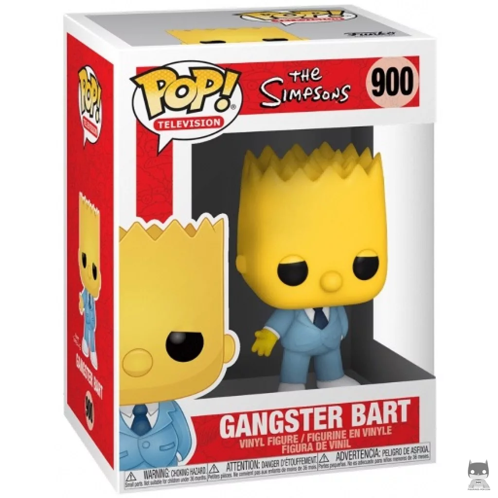 Figura Funko Pop! Bart gánster en su caja