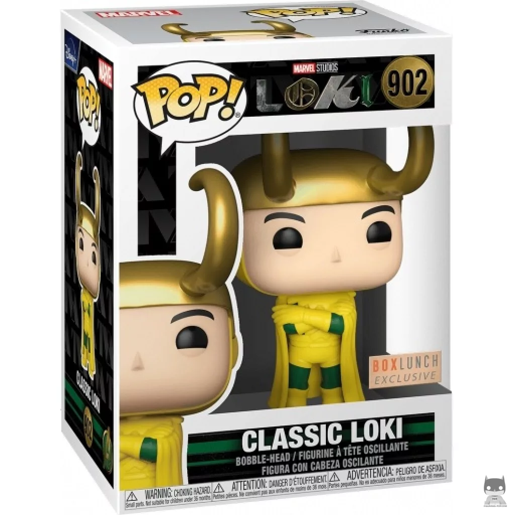 Figura Funko Pop! Loki clásico en su caja