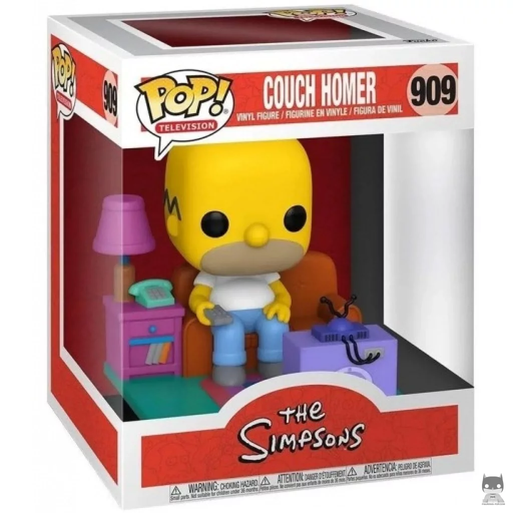Figura Funko Pop! Homer en el sofá en su caja