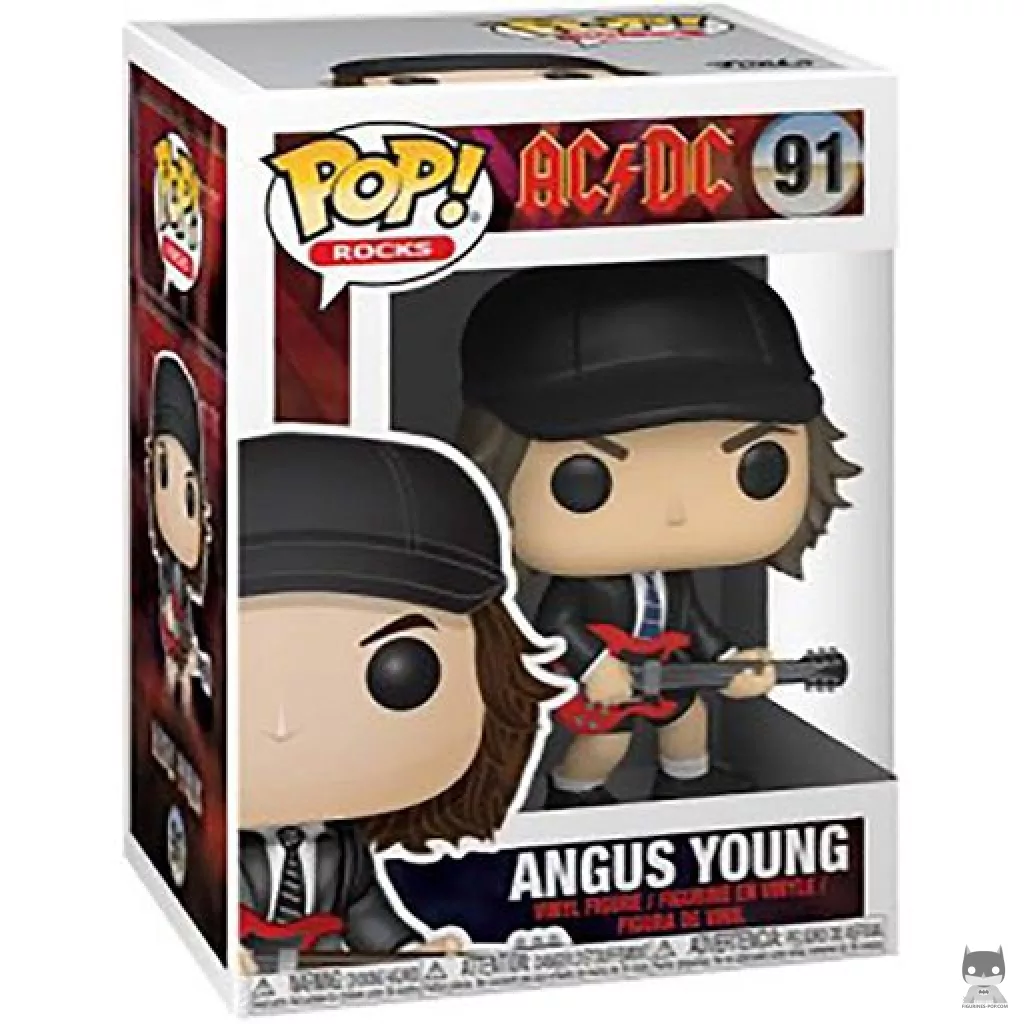 Figura Funko Pop! Angus Young en su caja