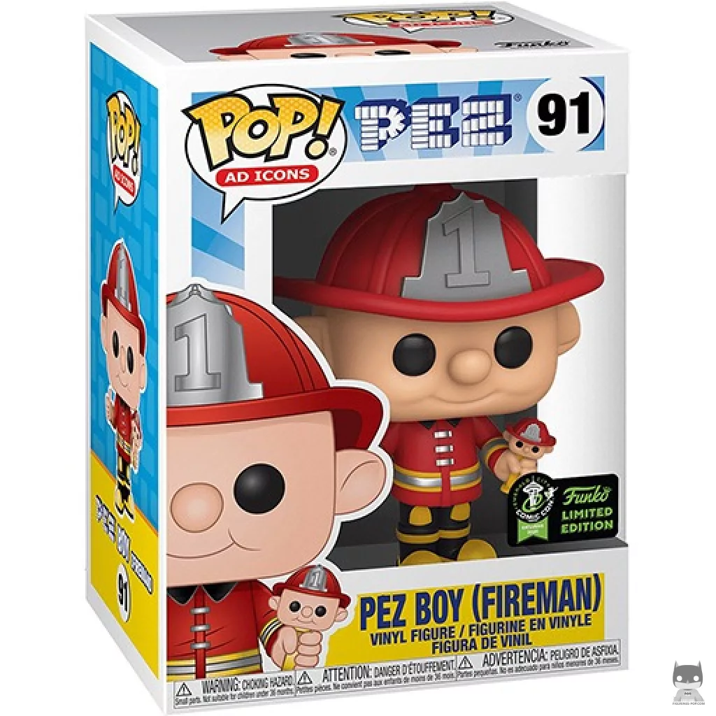 Figura Funko Pop! Pez Boy (Bombero) en su caja