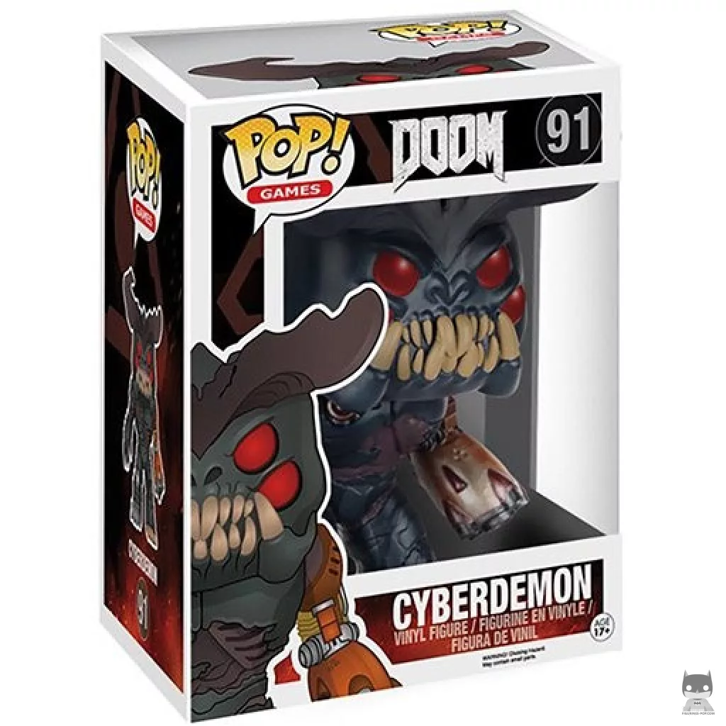 Figura Funko Pop! Ciberdemonio (Supersized) en su caja
